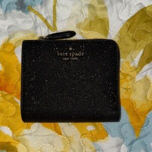 Kate Spade Glittery Black Wallet
